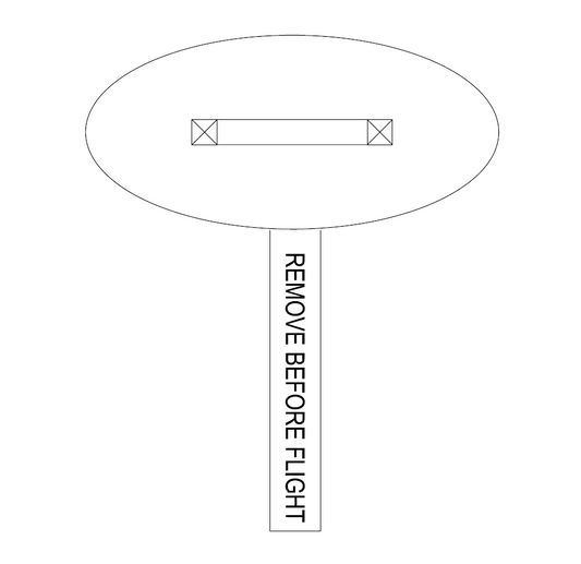 Piper PA-32RT-300T Turbo Lance II (Fishmouth) Inlet Plug w/ RBF Streamer
